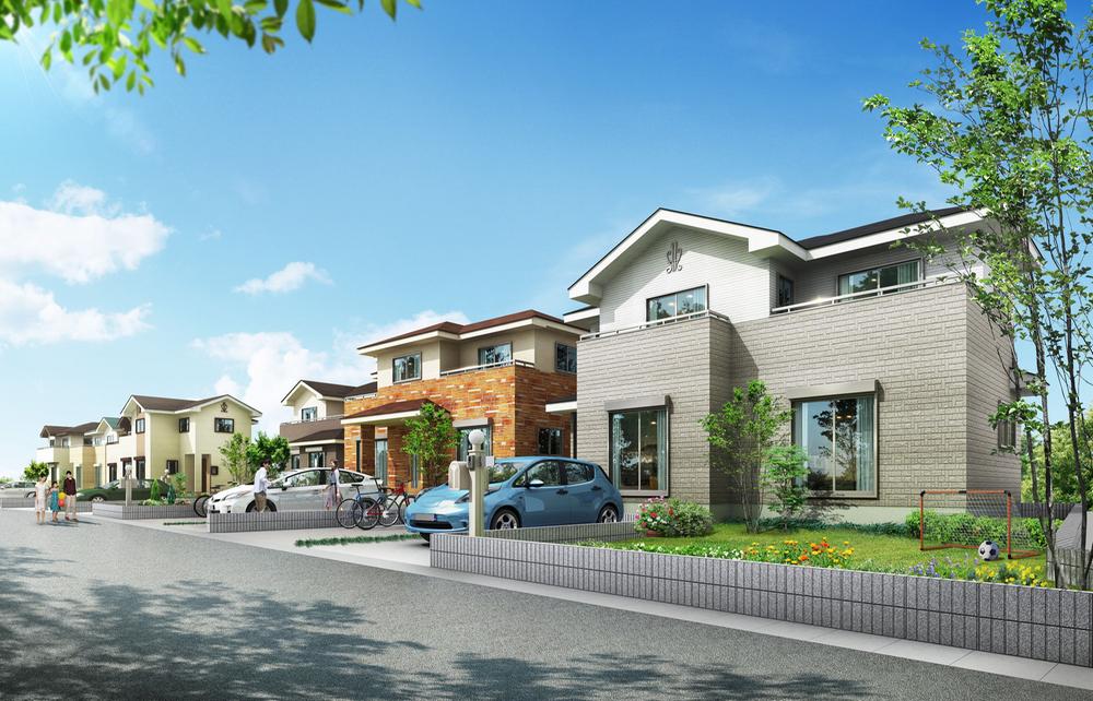 Building plan example (Perth ・ appearance). 10.9 million yen ~ (land) All sections 200 sq m or more!