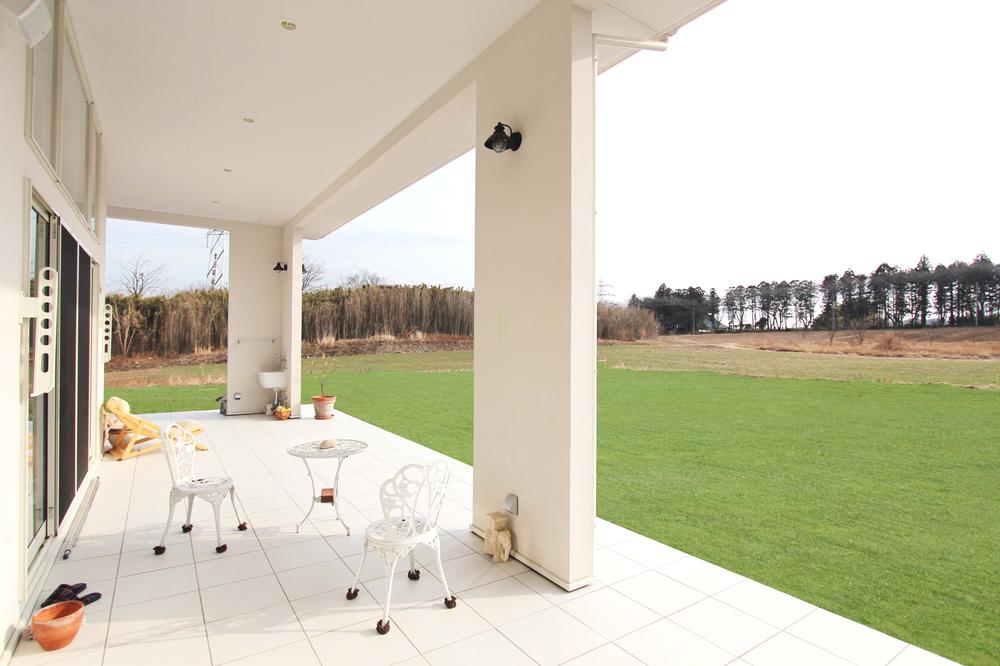 Building plan example (exterior photos). Our free design "plan Breeze Garden" construction cases