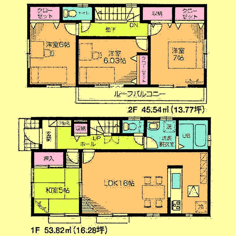 Floor plan. 24,800,000 yen, 4LDK, Land area 254.81 sq m , Building area 99.36 sq m located view in addition to this, It will be provided by the hope of design books, such as layout.