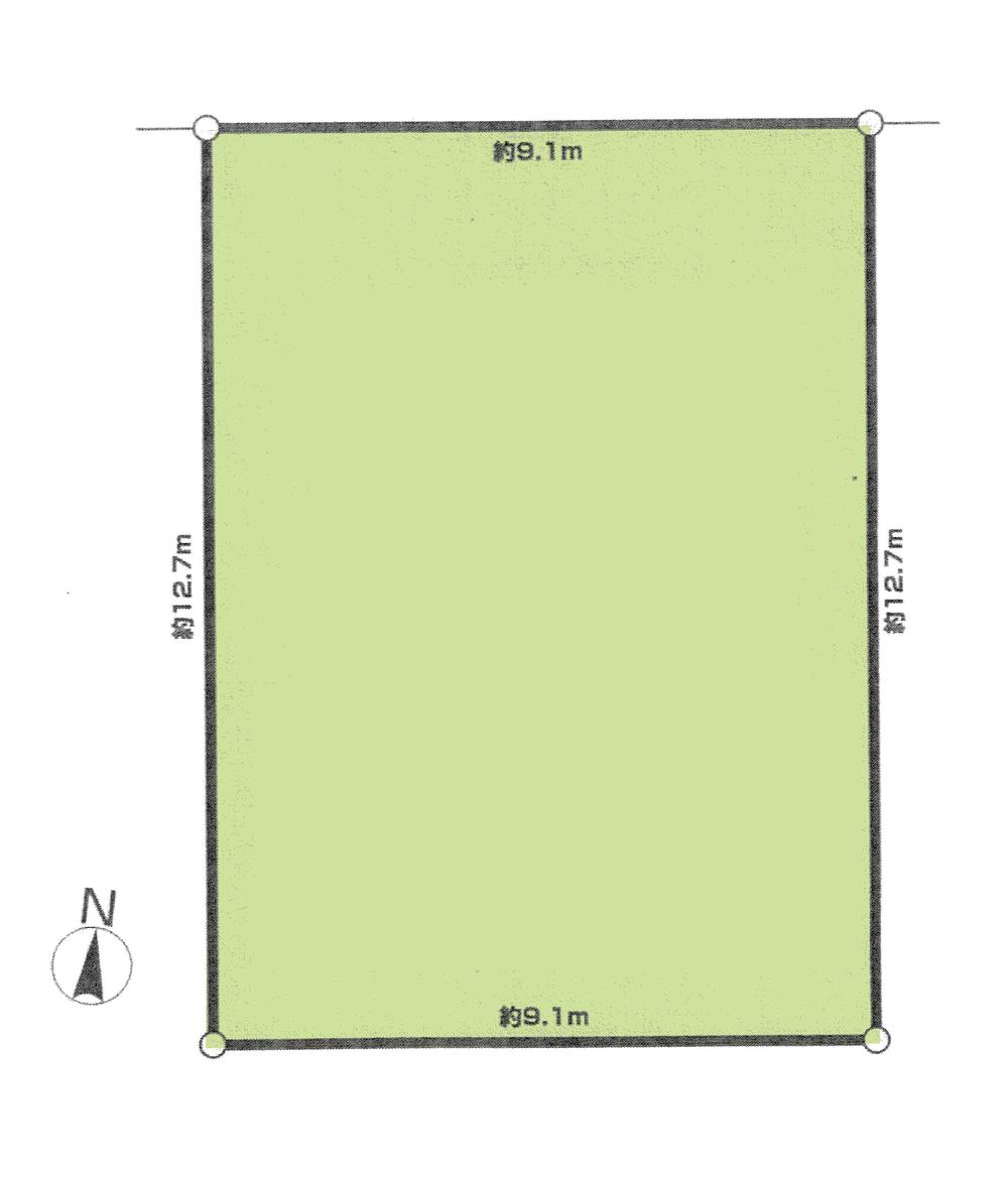 Compartment figure. Land price 13.8 million yen, Land area 115.69 sq m compartment view