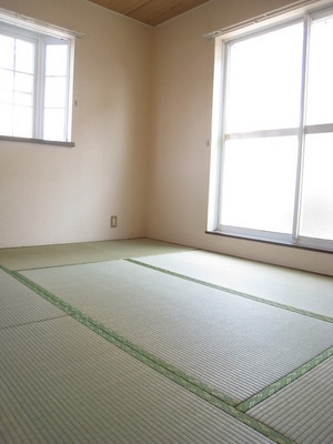 Living and room. Two-sided lighting is a Japanese-style room