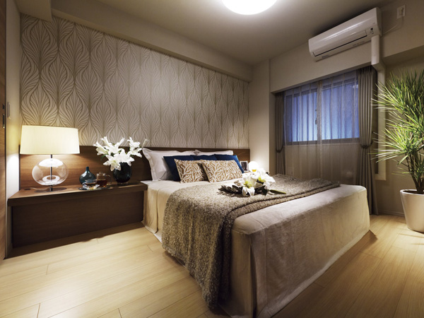 Interior.  [Bedroom (1)] Forget the day-to-day busyness, Space where you can enjoy a deep relaxation. Texture high, Also is an attractive finish, such as harmony with any interior.