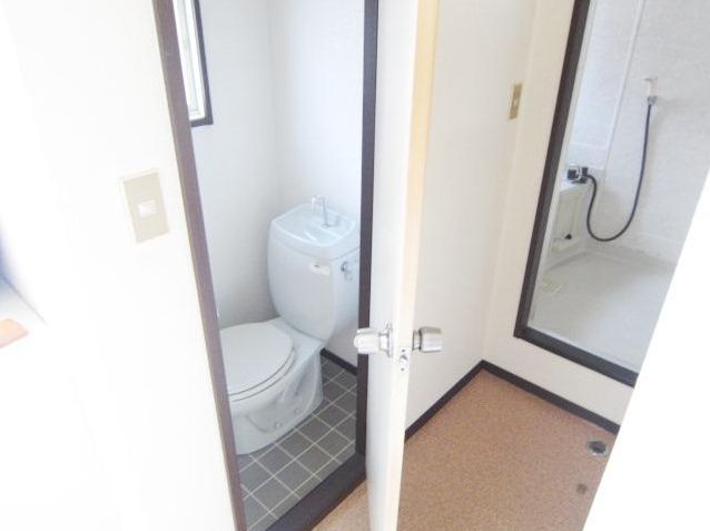 Toilet. Of course, bus toilet by