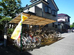 Building appearance. Bicycle-parking space
