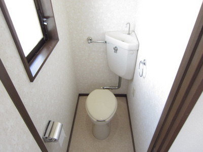 Toilet. Toilet with a window