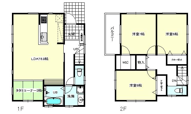 Floor plan. (E-40), Price 29 million yen, 3LDK, Land area 103.01 sq m , Building area 95.64 sq m