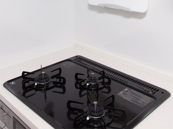 Kitchen.  [Glass top stove] Adopt a simple glass top stove cleaning and care. Flat for, It will be beautiful in a quick one wipe. (Same specifications)