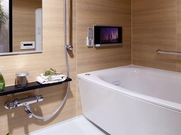 Bathing-wash room.  [Bathroom] Unwind slowly, To be a comfortable space that make me forget the fatigue of the day, Adopt advanced equipment stuck to the functionality and design. (Model Room A type ・ Select 1 / Free of charge ・ Application deadline Yes)