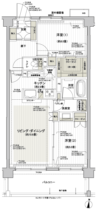 Floor: 2LDK + WIC, the occupied area: 58.24 sq m, Price: TBD
