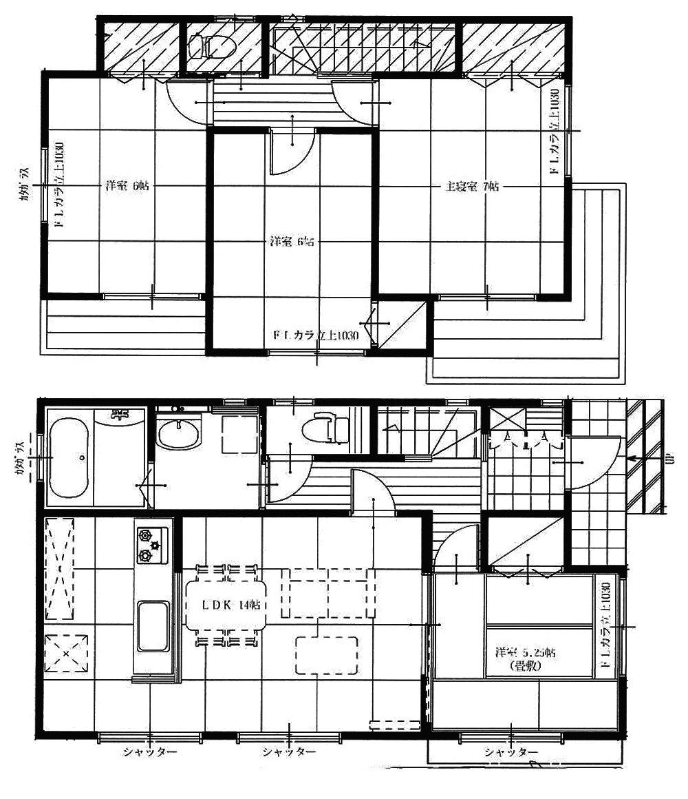 Floor plan. (45 Building), Price 24.4 million yen, 4LDK, Land area 100 sq m , Building area 91.49 sq m