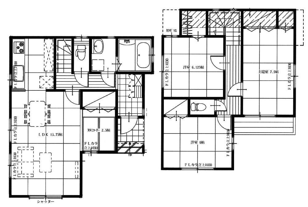 Floor plan. (47 Building), Price 24.4 million yen, 3LDK, Land area 100 sq m , Building area 92.94 sq m