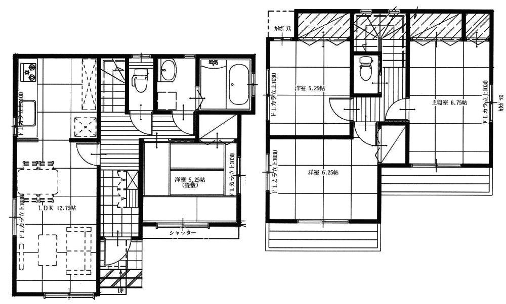 Floor plan. (49 Building), Price 24.4 million yen, 4LDK, Land area 100 sq m , Building area 89.63 sq m