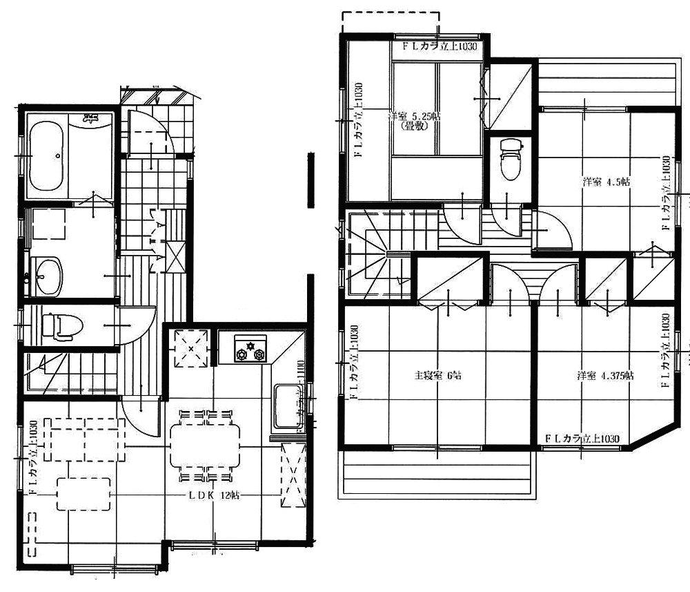 Floor plan. Maruya until Sashima shop 1094m