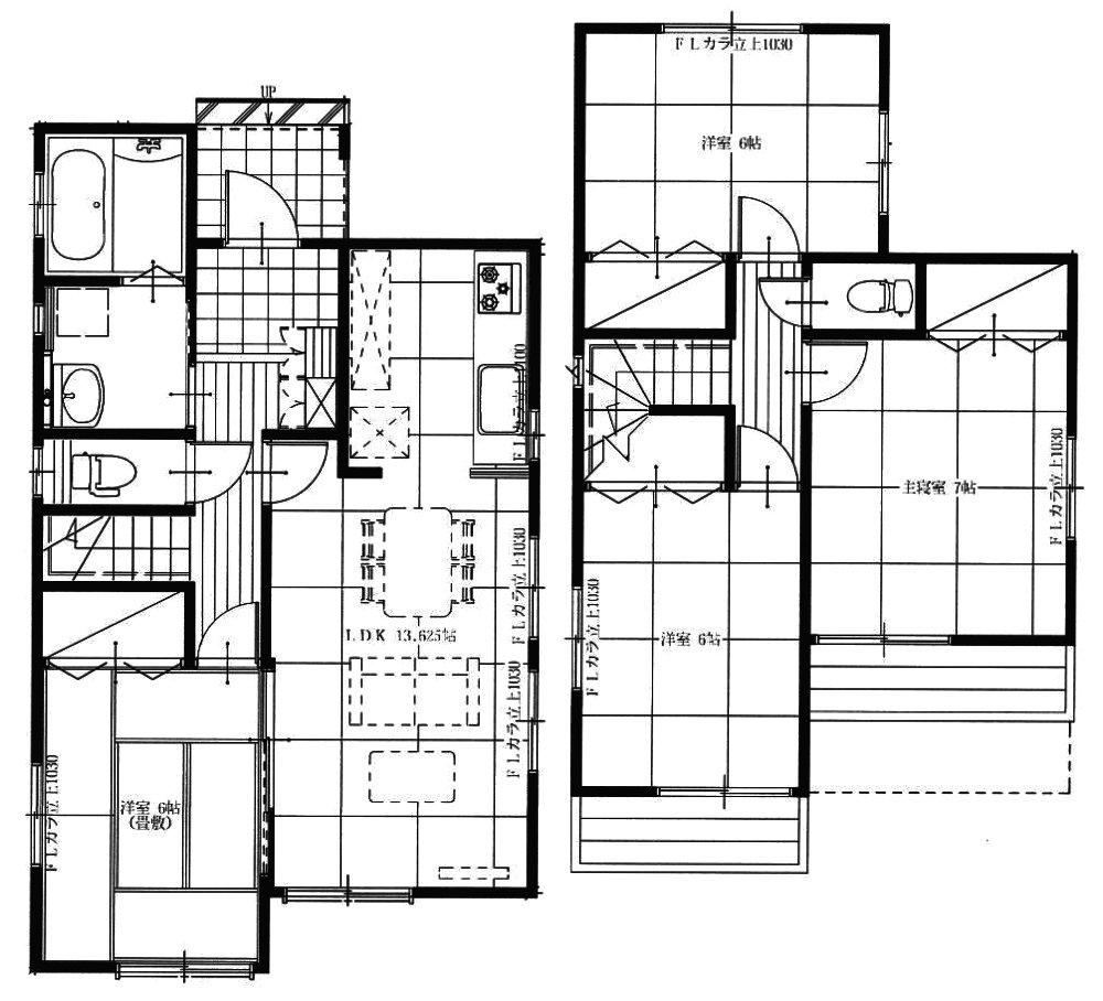 Floor plan. Maruya until Sashima shop 1094m