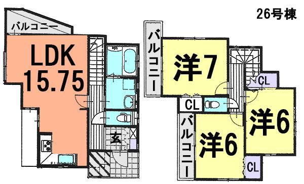 Floor plan. 1100m until Kawaguchi Municipal Kizoro Elementary School
