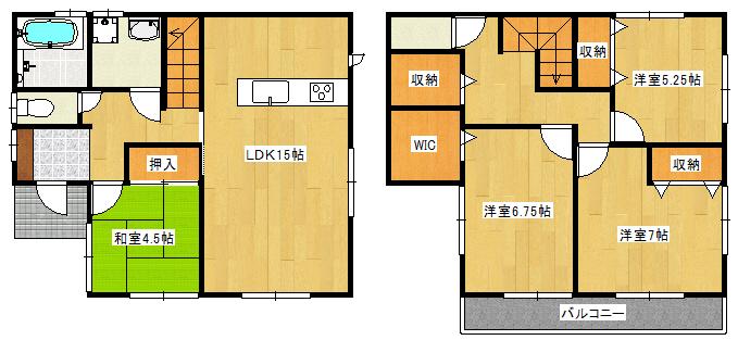 Floor plan. Price 27,800,000 yen, 4LDK, Land area 112.2 sq m , Building area 98.53 sq m