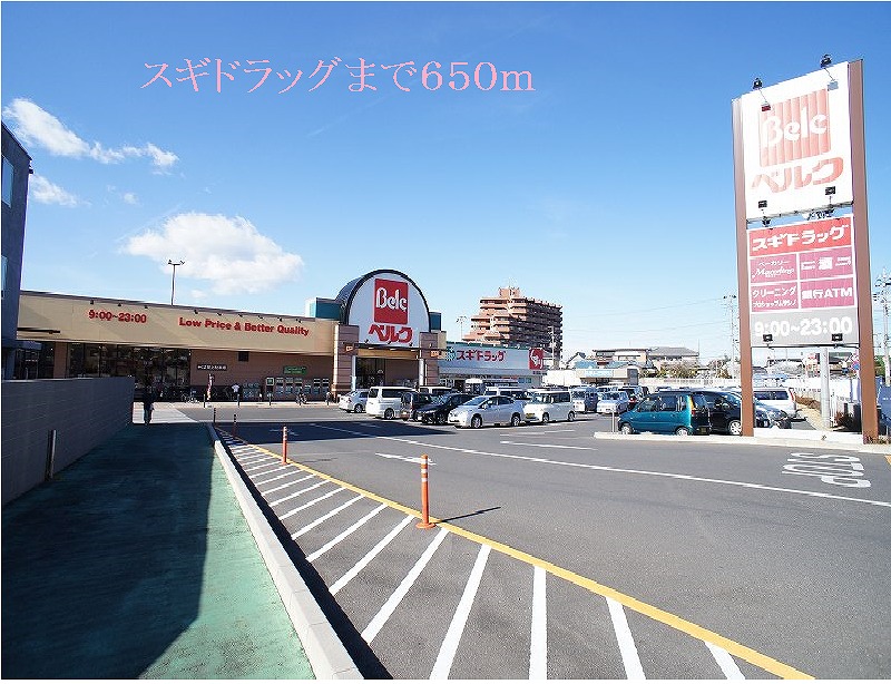 Dorakkusutoa. Cedar drag 650m to (drugstore)