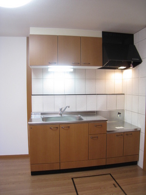 Kitchen. Easy cooking with gas stove installation Allowed