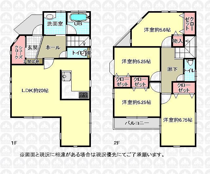 Floor plan. (1), Price 35,800,000 yen, 4LDK, Land area 85.23 sq m , Building area 105.68 sq m