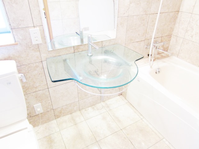 Washroom. Wash basin is also a high design.