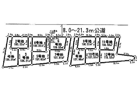 Compartment figure. Land price 15.5 million yen, Land area 136.21 sq m compartment view
