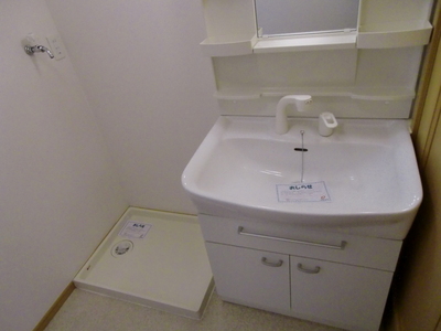 Washroom. Independent wash basin