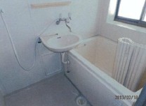 Bath. There is a window in the bathroom