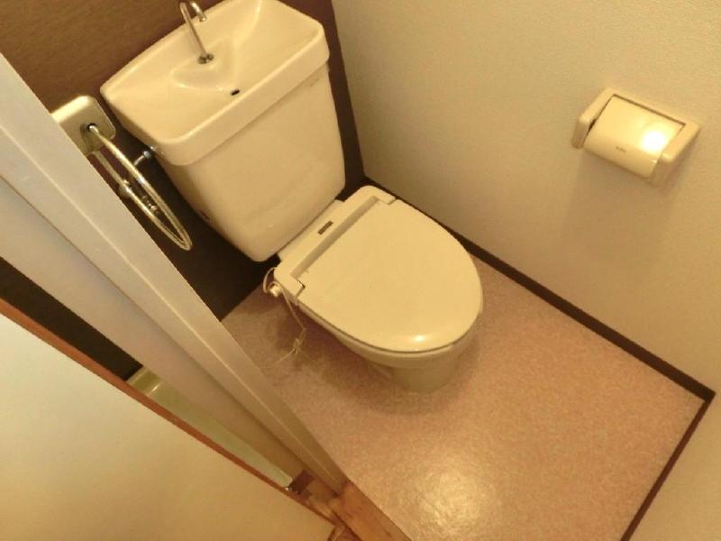 Toilet. Toilet is equipped with Washlet!