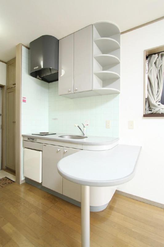 Kitchen. Also take meals at the counter, It can also be used as a cooking table