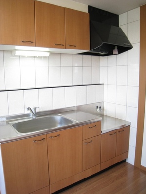 Kitchen. Hakadori cuisine in a wide space