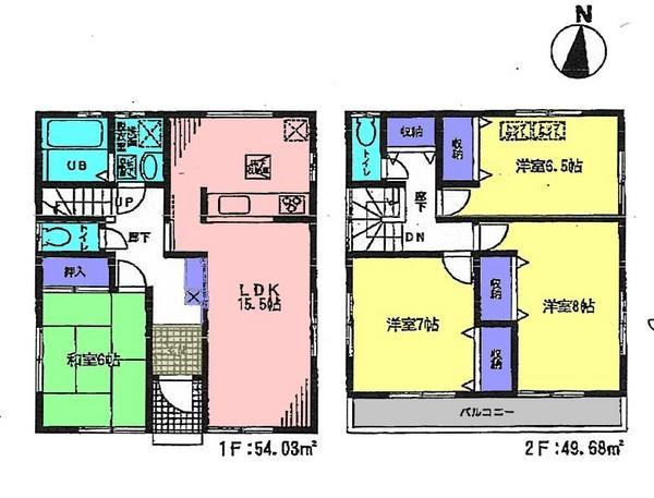 Floor plan. 31,900,000 yen, 4LDK, Land area 146.97 sq m , Building area 103.71 sq m