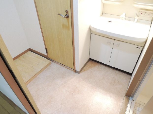 Washroom. It is equipped with sink dressing room