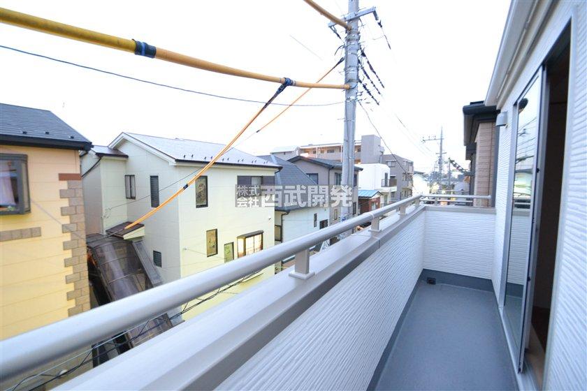 Balcony. A quiet residential area