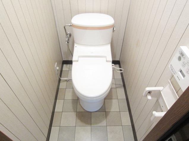 Toilet. Washlet Installed
