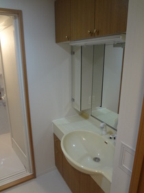 Washroom. It is the washstand feeling of luxury! 