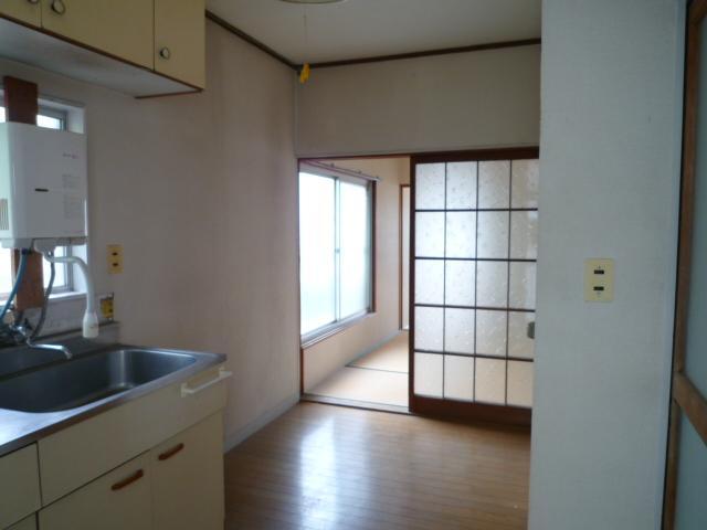 Living and room. Outlook from the kitchen. 