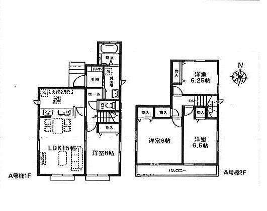 Floor plan. (A), Price 26,800,000 yen, 4LDK, Land area 109.49 sq m , Building area 93.98 sq m