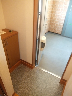 Entrance. It is the entrance with a cupboard