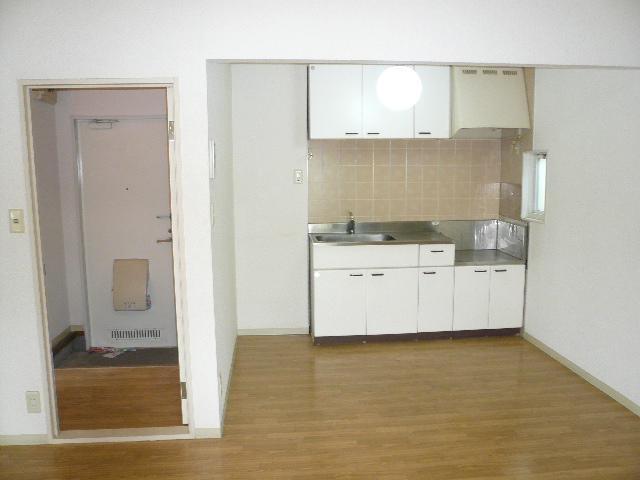 Kitchen. Two-burner gas stove can be installed.