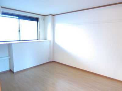 Living and room. Bright bedroom with with windows