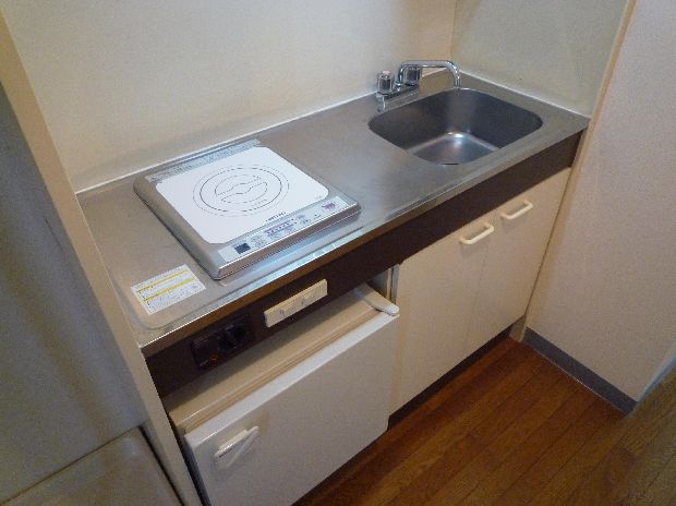 Kitchen. Cleaning a breeze of IH kitchen