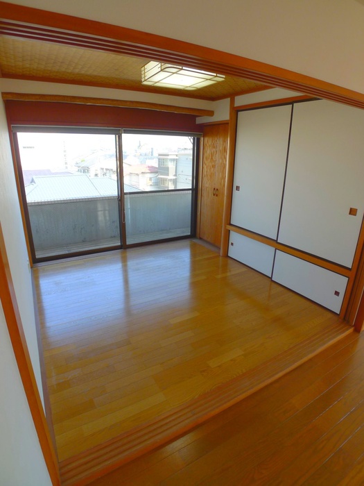 Living and room. Room with a large window