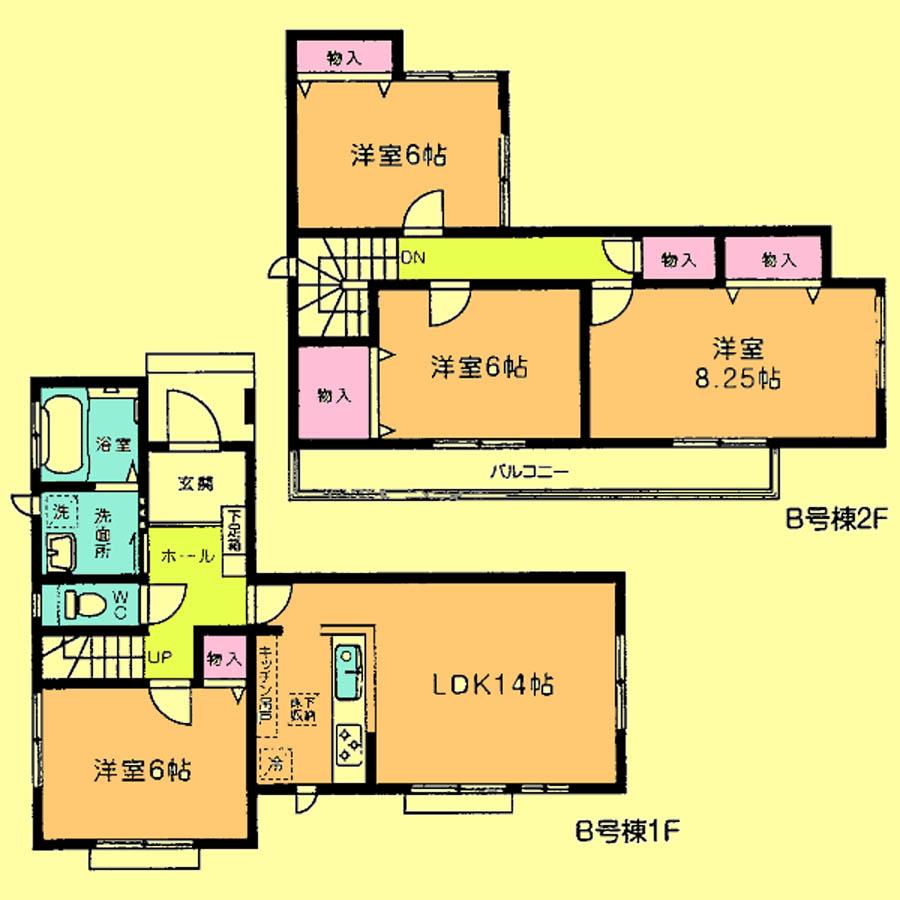 Floor plan. 26,800,000 yen, 4LDK, Land area 130.98 sq m , Building area 96.88 sq m located view in addition to this, It will be provided by the hope of design books, such as layout. 