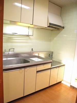 Kitchen. Widely storage space is also generous