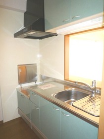 Kitchen. Two-burner gas stove can be installed ・ Counter - kitchen