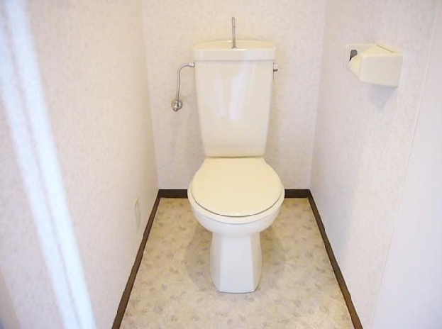 Toilet. There is an electrical outlet in the toilet, Warm water washing toilet seat installation Allowed