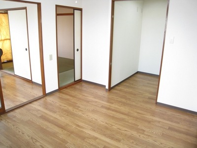 Living and room. It leads from the kitchen to the Western and Japanese-style room