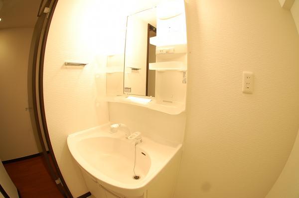 Wash basin, toilet. Wash basin with a shower of big success in the morning of the dressing