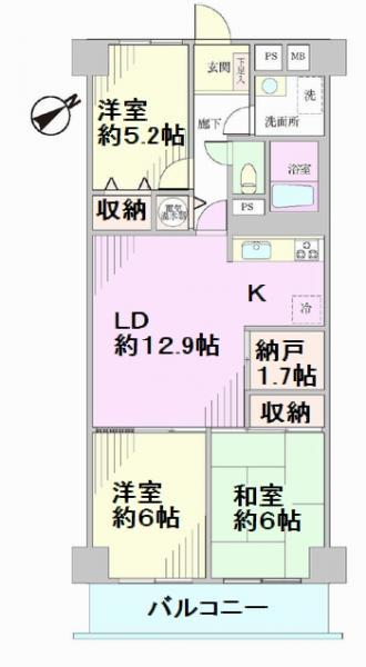 Floor plan. Renovation completed