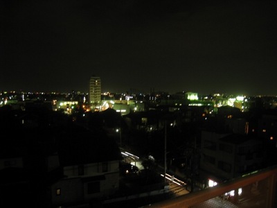 View. Night view from the top floor is the best